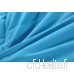 Zhiyuan Couleurs Unies légère Microfibre brossé Couette d'été 200x230cm Bleu Ciel et Gris - B01FYKNK16